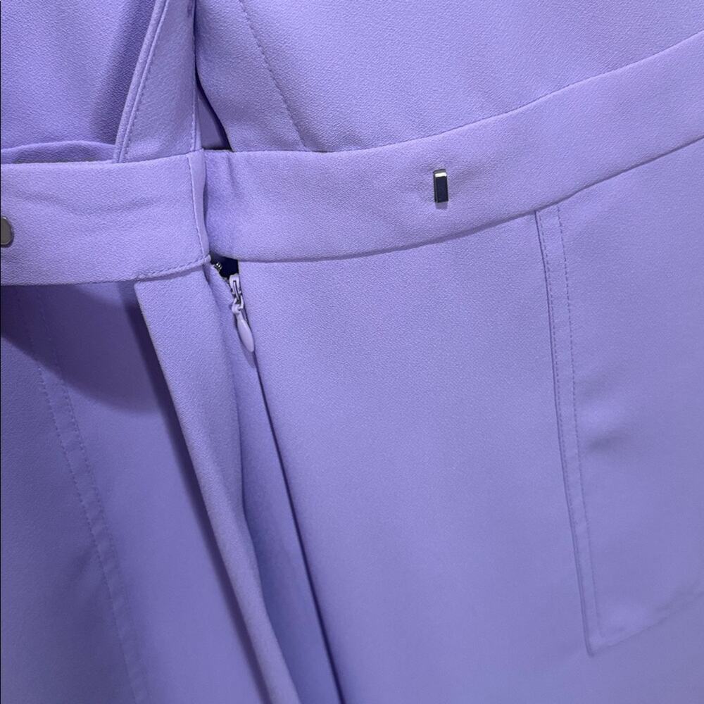 Banana Republic Lavender Button-Front Sleeveless Midi Dress 12P NWT - Picture 6 of 7